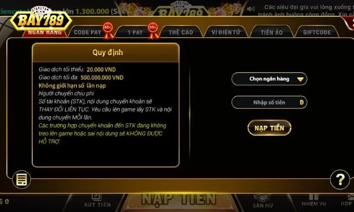 Hướng dẫn nhận khuyến mãi: Tặng 125% tất cả các đơn nạp tiền